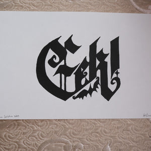 
                  
                    Load image into Gallery viewer, Eek! Calligraphy Prints
                  
                
