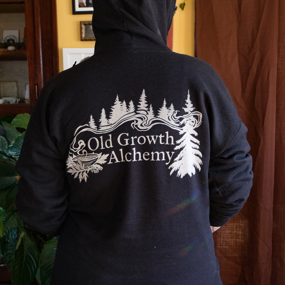 Old Growth Alchemy Zip Up Hooded Sweatshirt